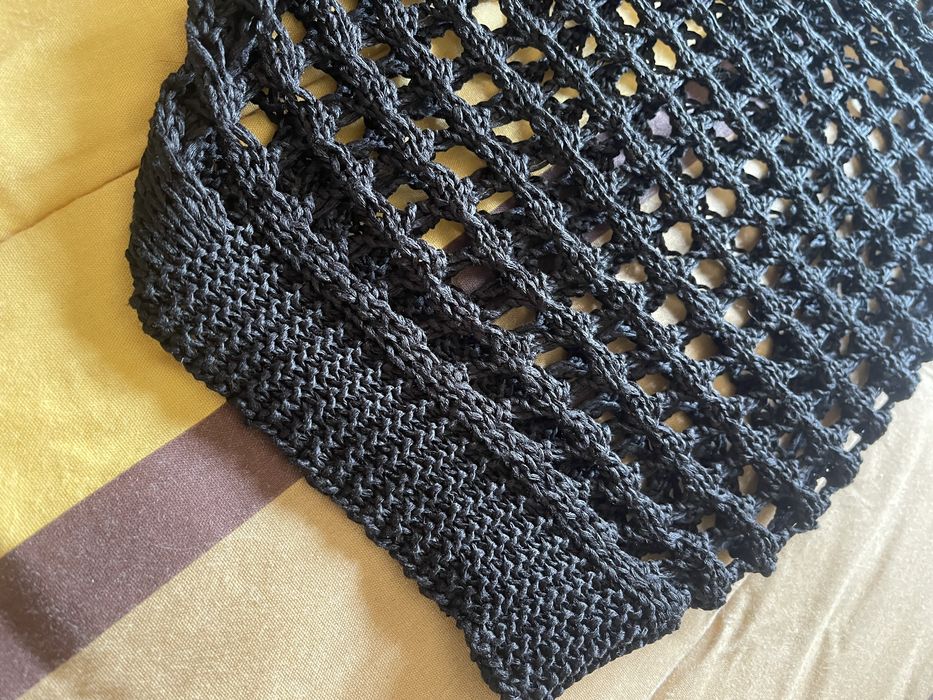 Saida de praia preta croche