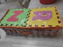 Mata piankowa puzzle alfabet i cyfry