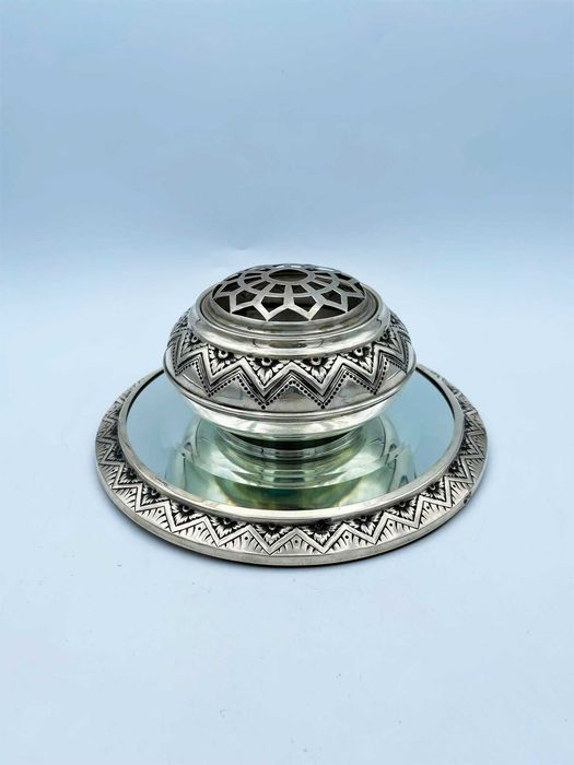 Espelho de mesa oval estilo Luís XVI