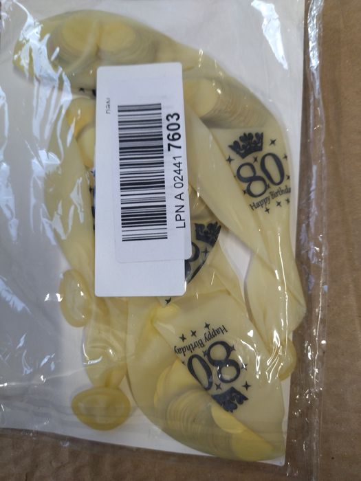 Balony na 80 urodziny (X6)