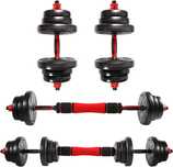 Halters, 2x10kg, 2 halters com barra de conexão, novo
