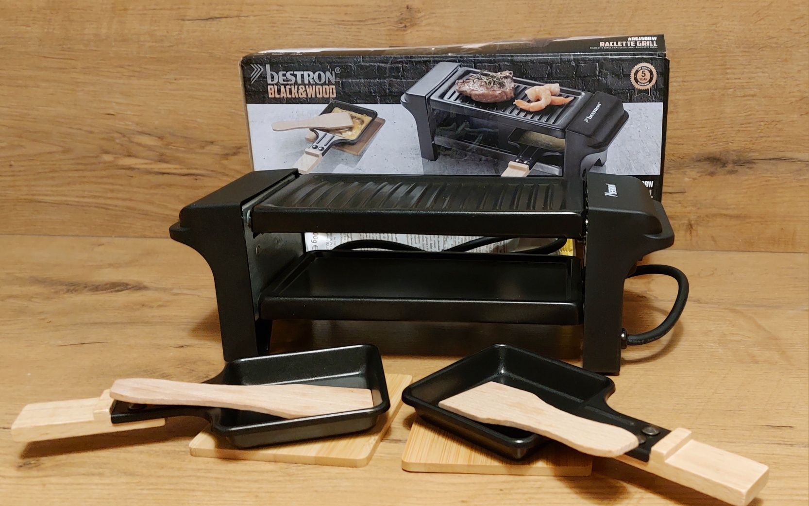 Grill elektryczny mini Raclette BESTRON prezent