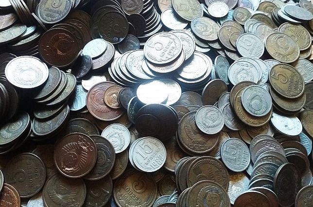 Монеты СССР 1,2,3,5,10,15,20,50 копеек