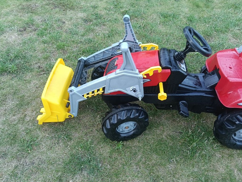 Traktor pedały ładowarka opryskiwacz beczka przyczepka pług Rolly toys