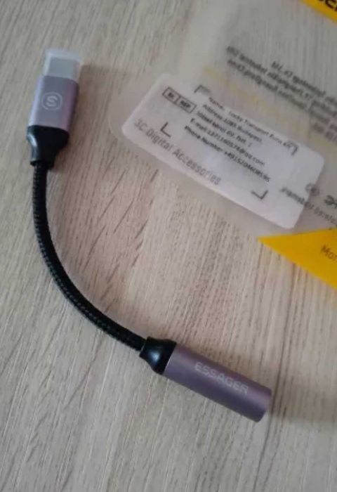 Adaptador fones type c jack 3,5 novo