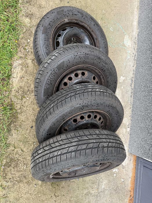 koła opony z felgami Zeetex 155/80R13 79T 2022r. M+S zimowe 7mm