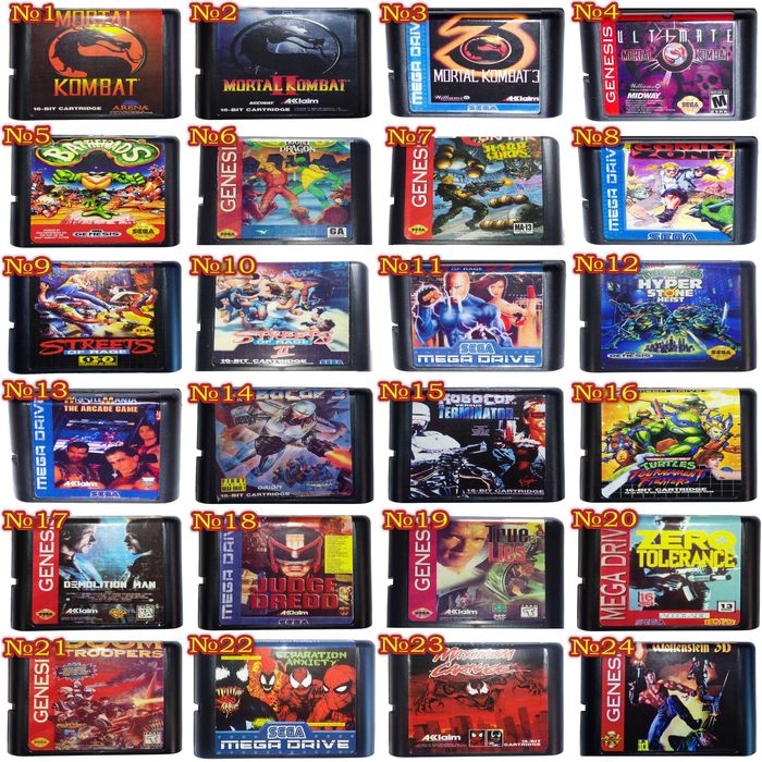 БЕЗ предоплат! Картриджі Sega Mega Drive 2 - Mortal Kombat 3. Дивись!