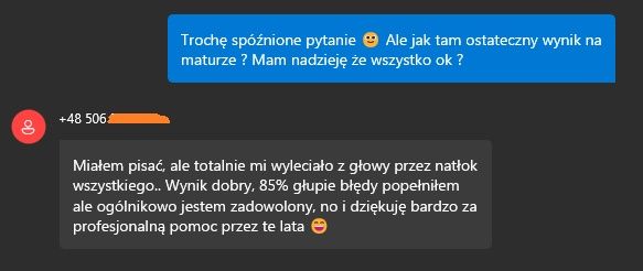 Korepetycje z matematyki - matura rozszerzona i podstawowa, E8