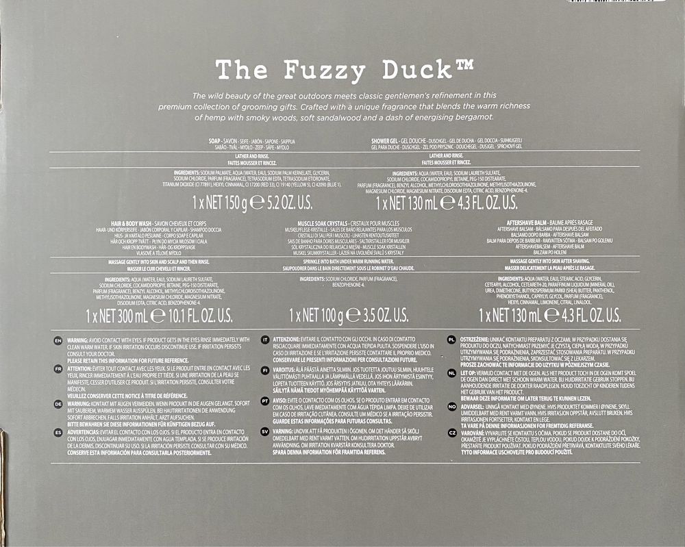 Zestaw męskich kosmetyków The Fuzzy Duck