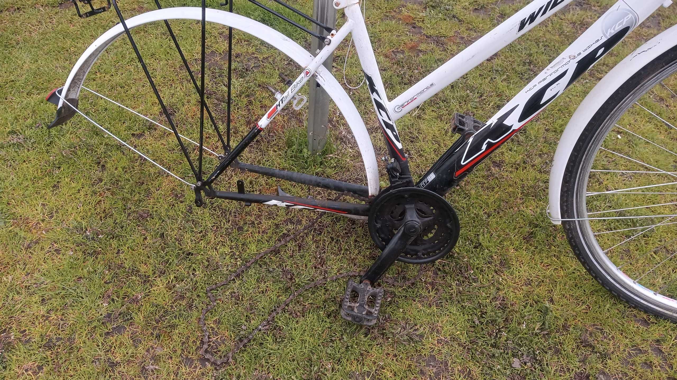 Rama rower koła 28 uszkodzony niekompletny