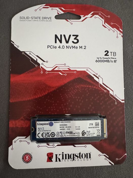 NOWY dysk 2TB Kingston NV3 PCIe 4.0 NVMe M.2 w niskiej cenie!