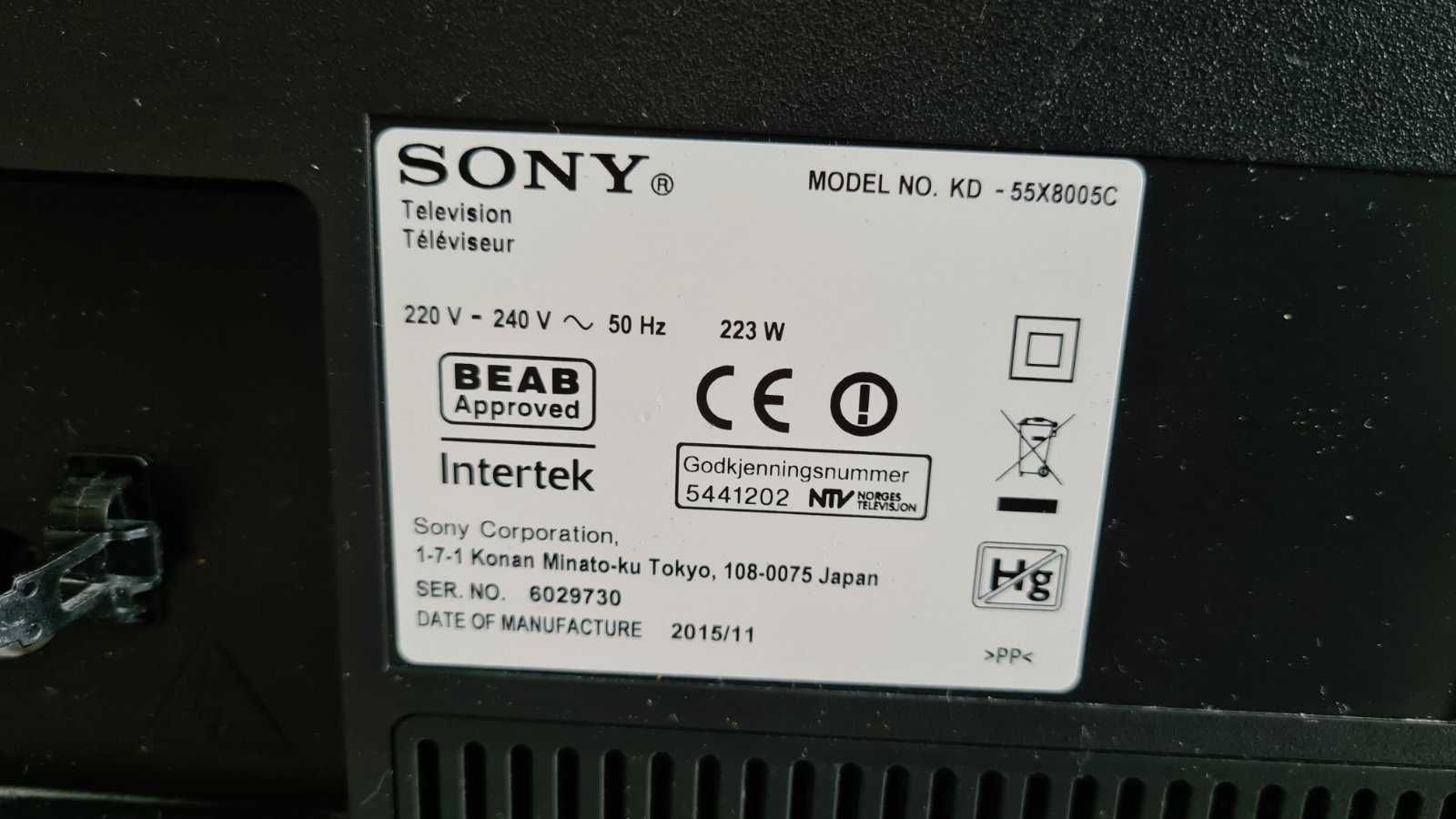 Sony, Смарт Телевізор, 55 діагональ