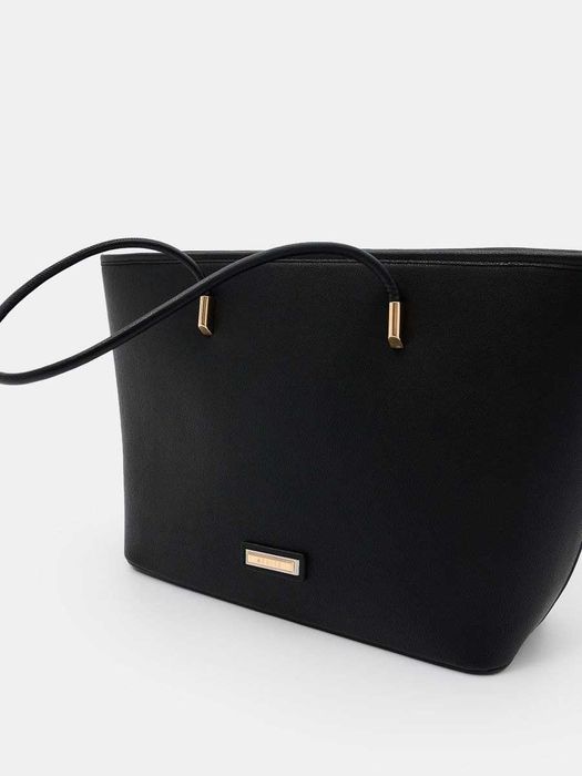 Nowa duża torba torebka damska czarna shopper Mohito