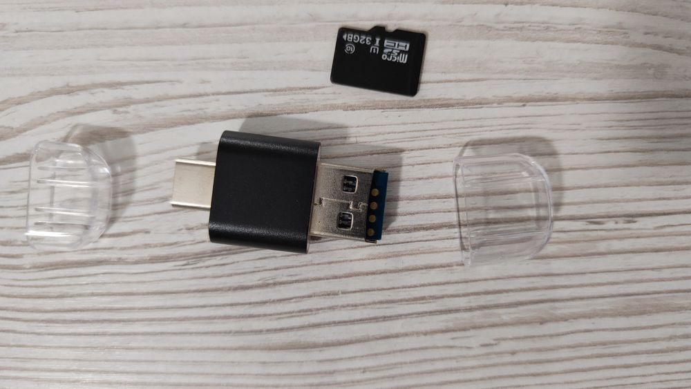 USB 2.0/USB type C card reader для micro SD карт пам'яті (OTG adapter)