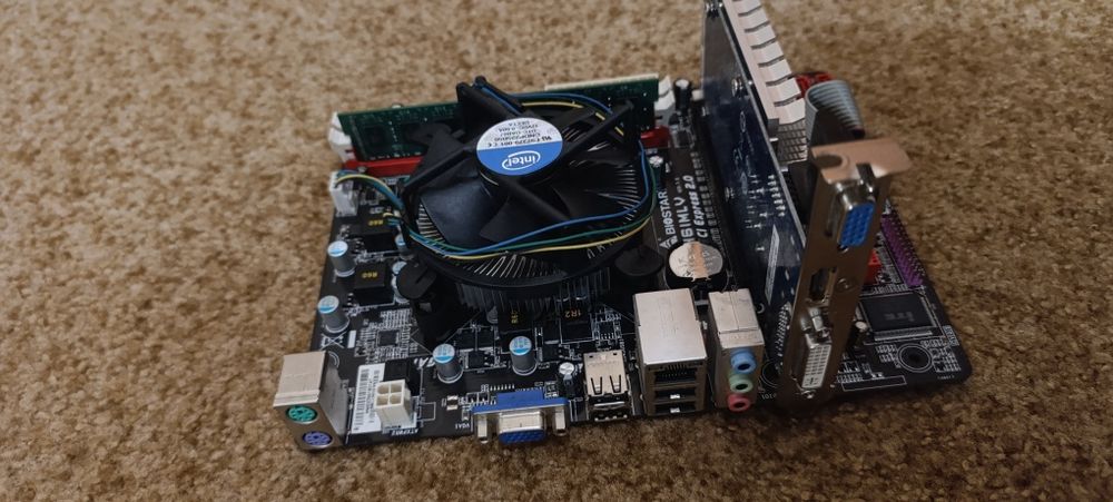 Материнка, видео карта, процессор и ОЗУ