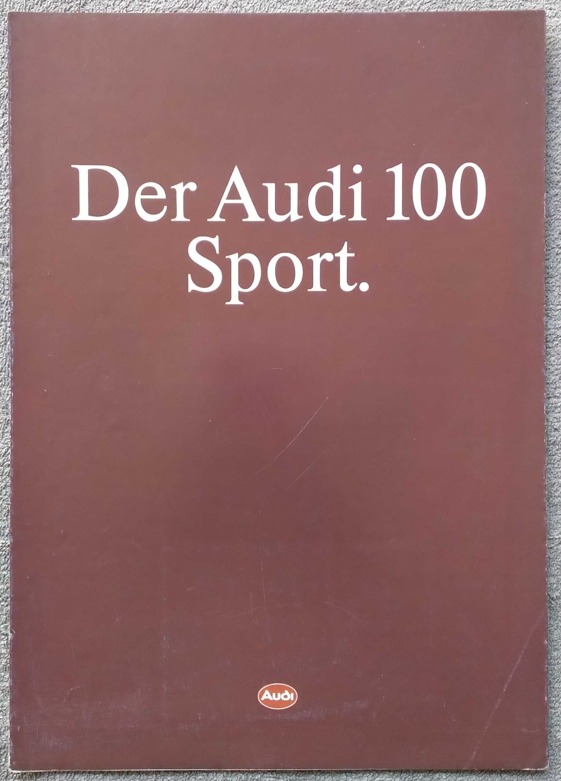 Prospekt AUDI 100 Sport rok 1990