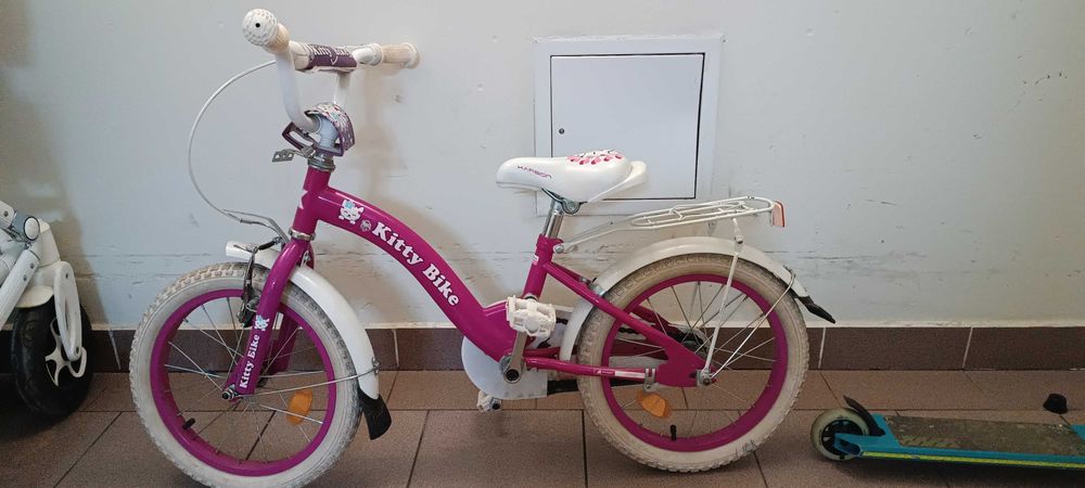 Rower dziecięcy różowy  Kitty Bike