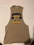 Gymshark Heavy Metal Drop Arm Tank - Brown S Limited Edition