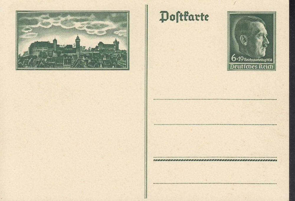 Selos Alemanha Nazi 1939/45-Postal C/1 - NOVO