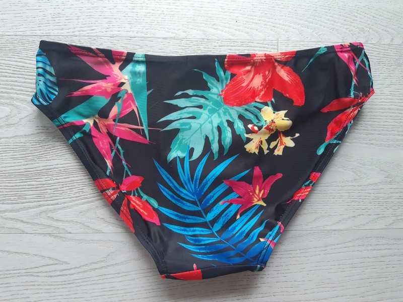 Strój kostium kąpielowy bikini kwiaty tropic tropikalny 34,XS/36,S