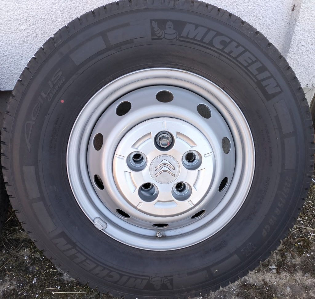 Felgi z oponami 6x16 ET68 5x130 Ducato Jumper Boxer Movano