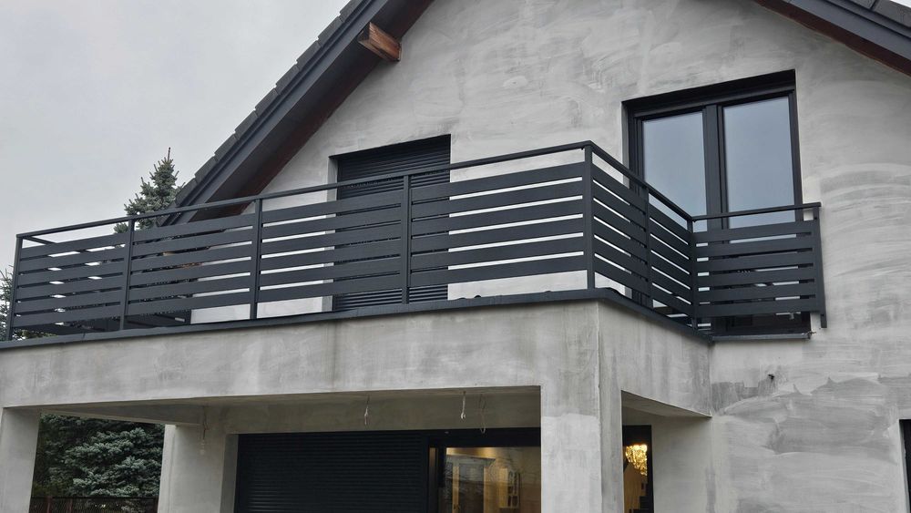 BALUSTRADA ALUMINIOWA, malowana proszkowo, tarasy, balkon, Śląskie