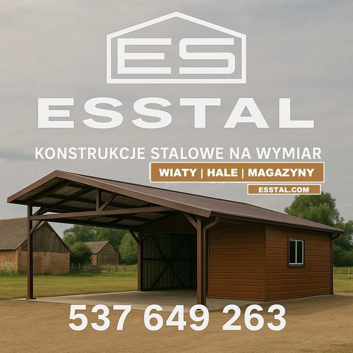 Carport - BLASZAK  | Garaż Blaszany| Wiata |Schowek|Wiatka – ESSTAL*