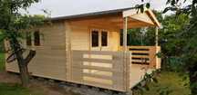 dostępny od RĘKI *solidny domek LETNISKOWY+taras*6x4*24m2*ściany 34mm