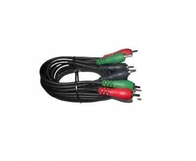 3sztuki x kabel przewód RCA x RCA RGB 3xRCA Chinch
