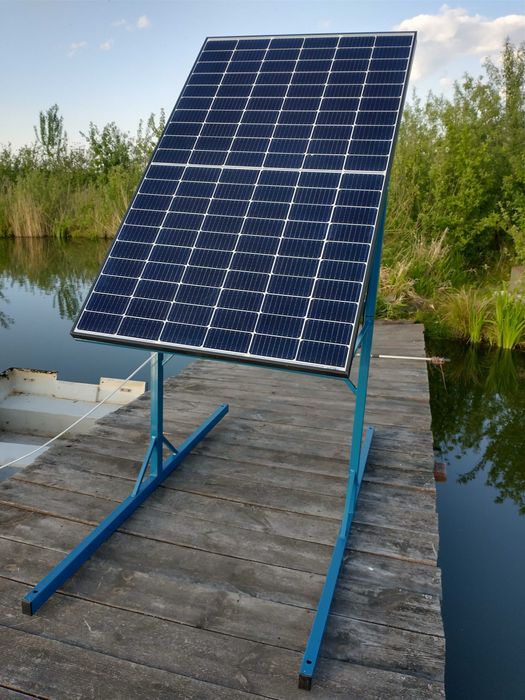 Zestaw napowietrzający wodę w stawie, elektrownia 375 Wat