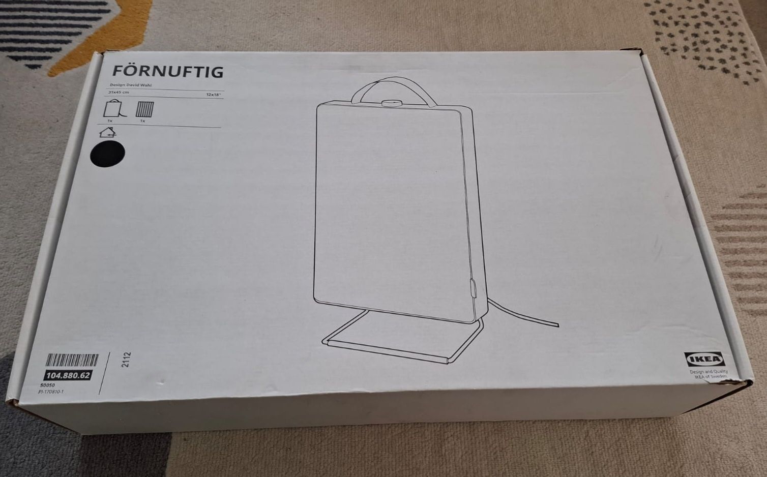 IKEA FÖRNUFTIG oczyszczacz powietrza czarny