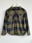 H&M koszula damska flanelowa w kratkę zielona XXS