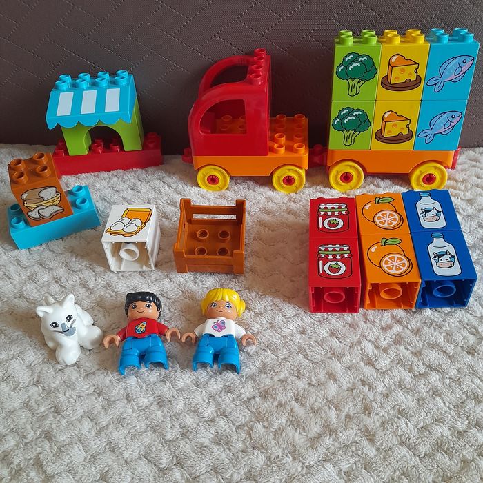 Lego duplo оригінал 2 набори + відерце з кубиками