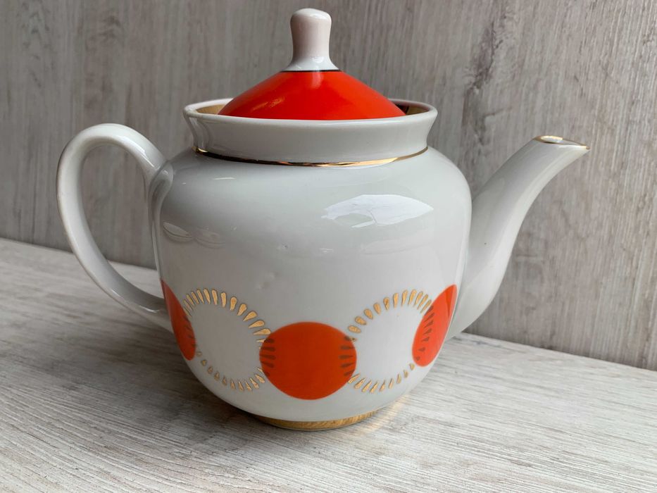 Сервиз ручная роспись Полонное Дружковка посуда чашка чайник блюдце