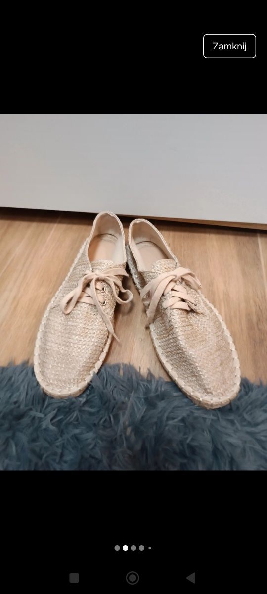 Espadryle plecione Asos
