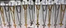 Stainless steel (aço) Chain with locket