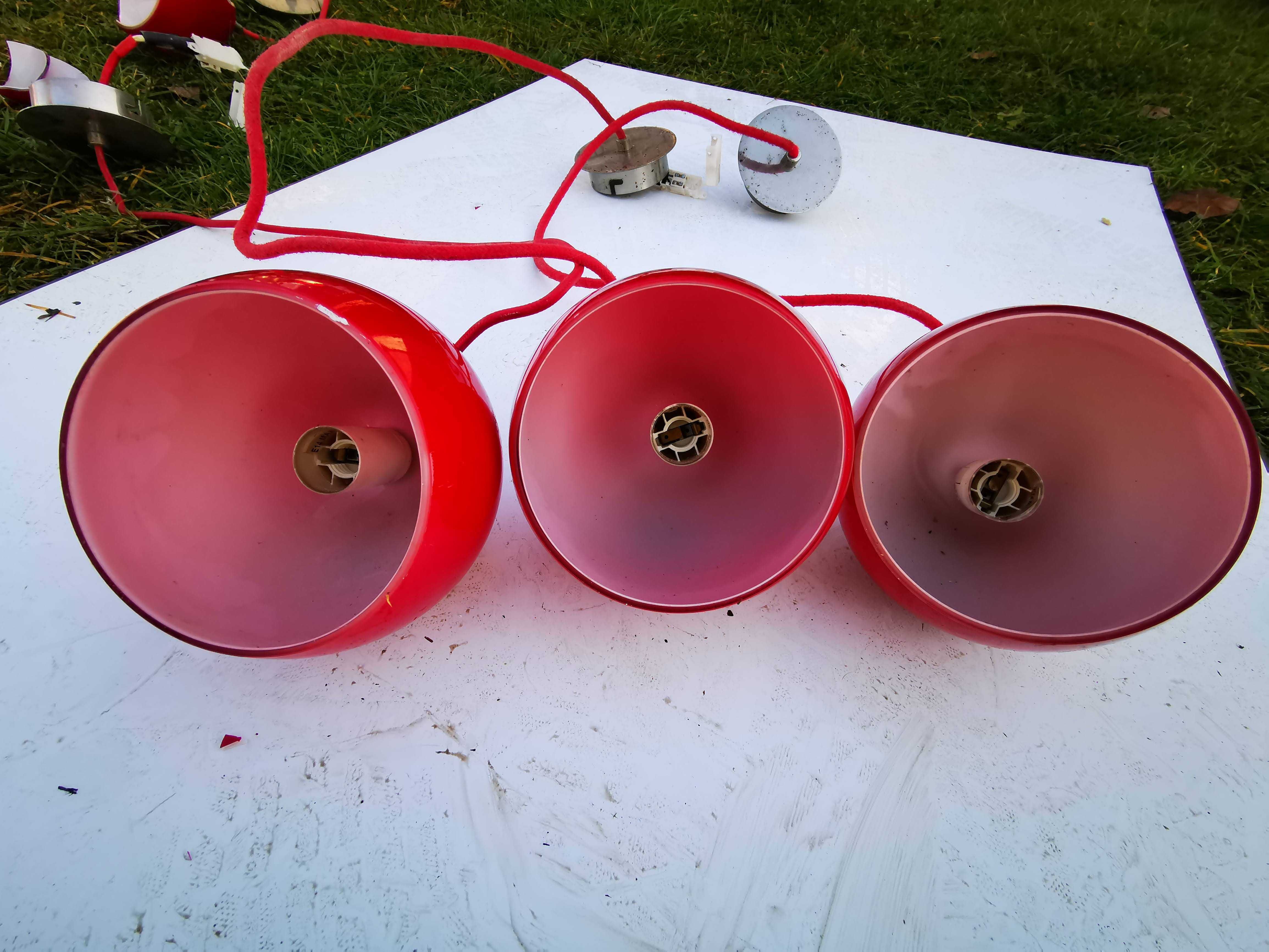 Lampy wiszące czerwone