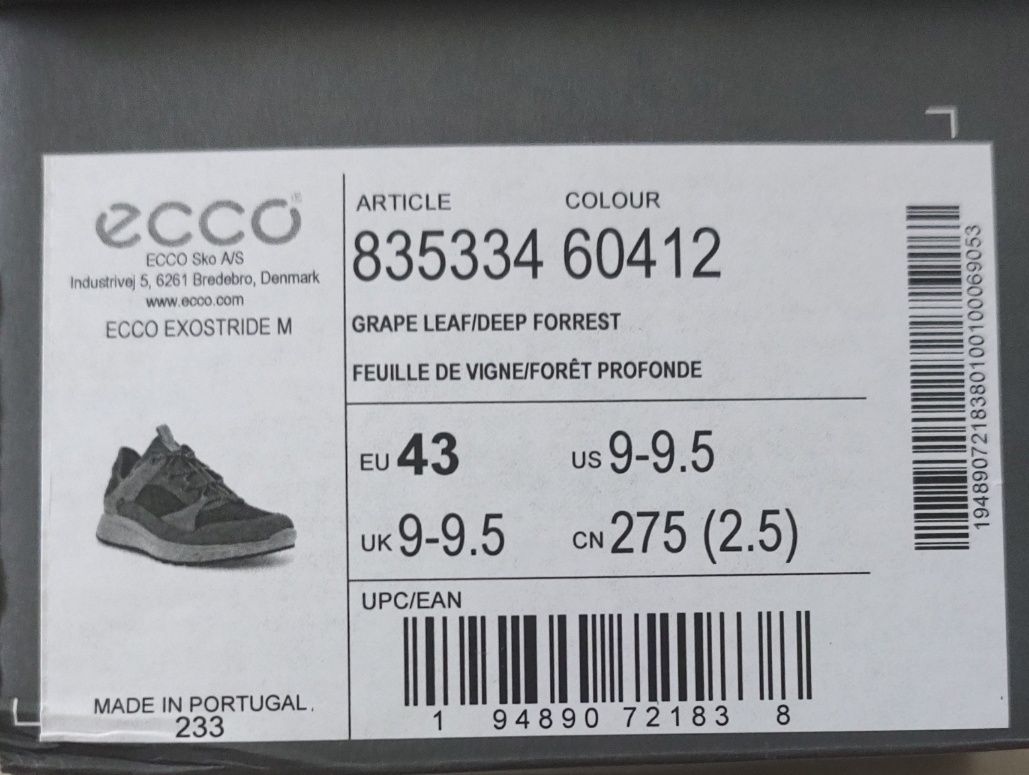 Buty Ecco Exostride M Gore-Tex 43 Nowe