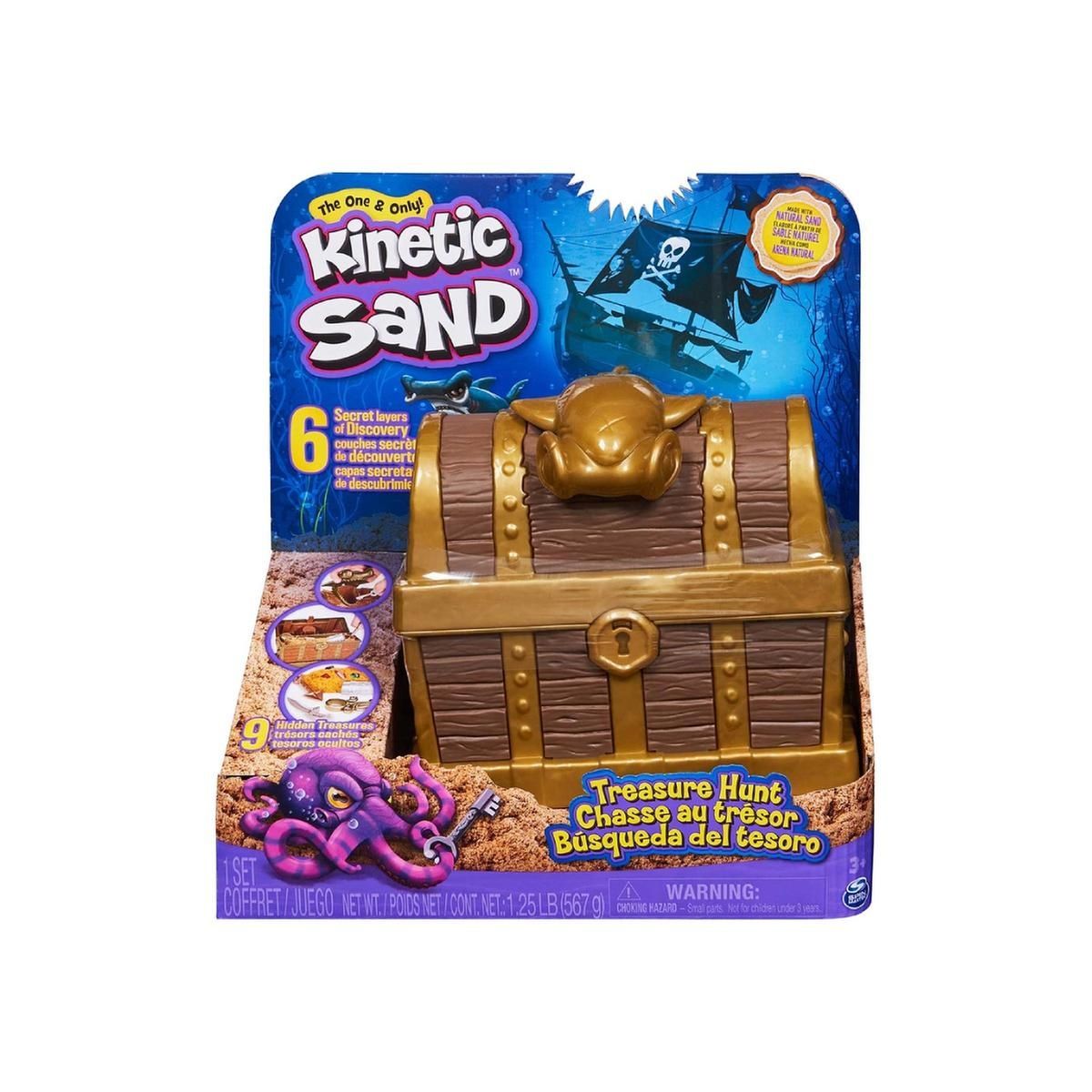 Kinetic sand caça ao tesouro