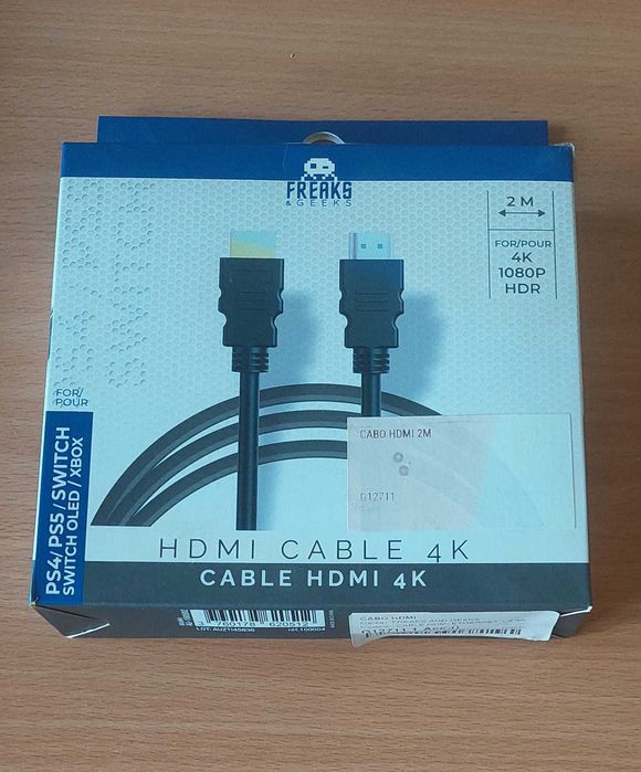 Cabo HDMI 1.4  (4K)   2 metros de comprimento