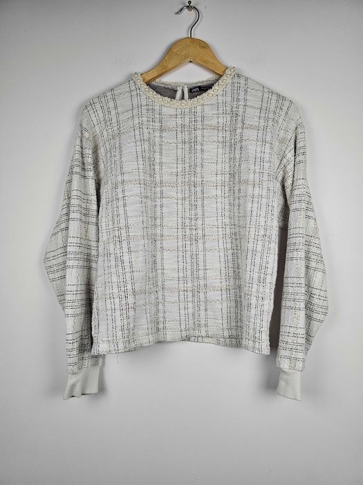 Kremowy sweter bluza damski  Zara r. 38