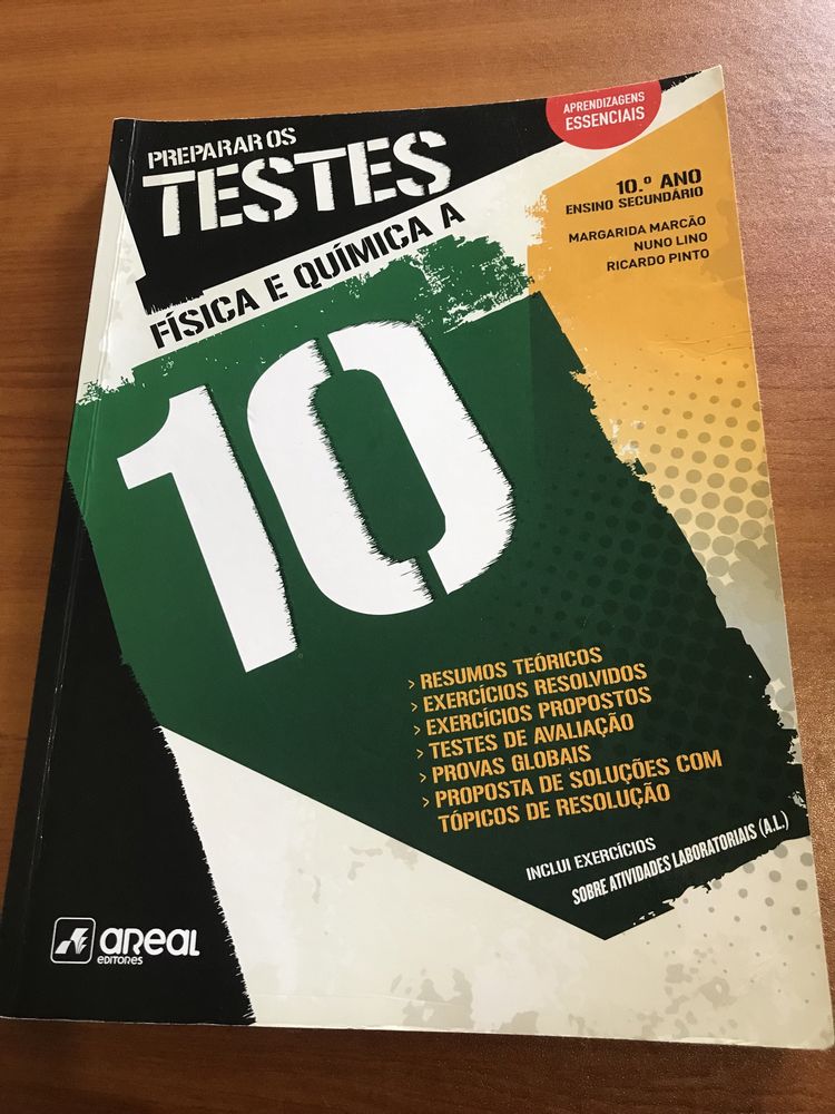 Preparar testes de fisica e quimica 10 ano