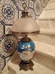 Candeeiro de Porcelana Vista Alegre e Bronze