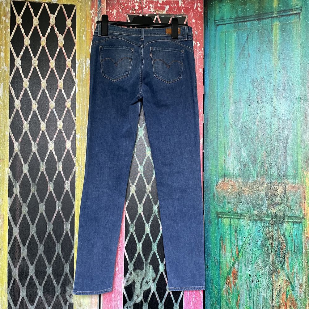 Granatowe spodnie jeansowe Levi’s Demi Curve Mid Rise Skinny