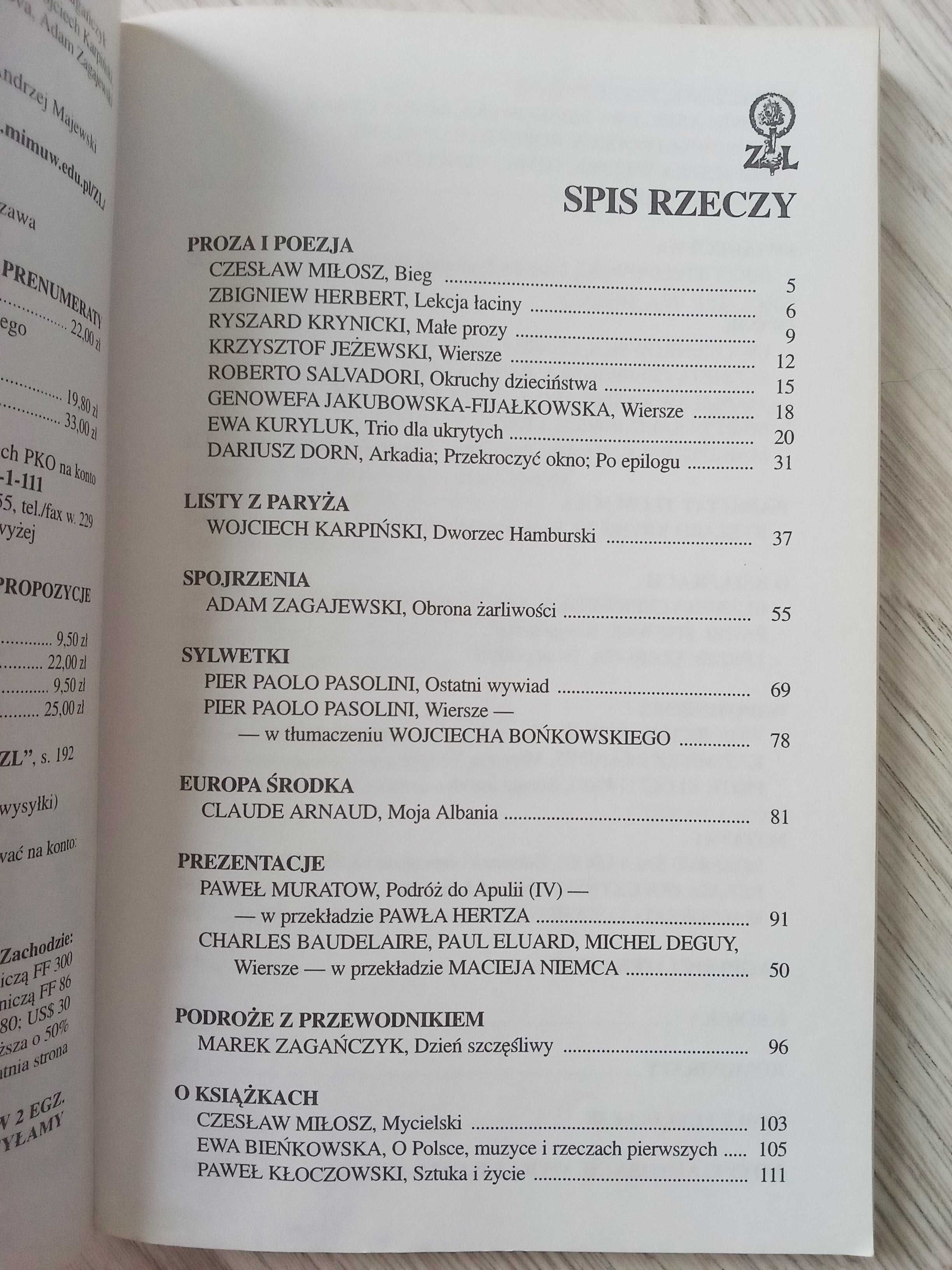 Zeszyty literackie nr 71  / Kultura / sztuka / poezja