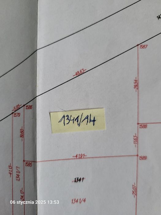 Działka budowlana 1245mk w chełmcach z mpzp.