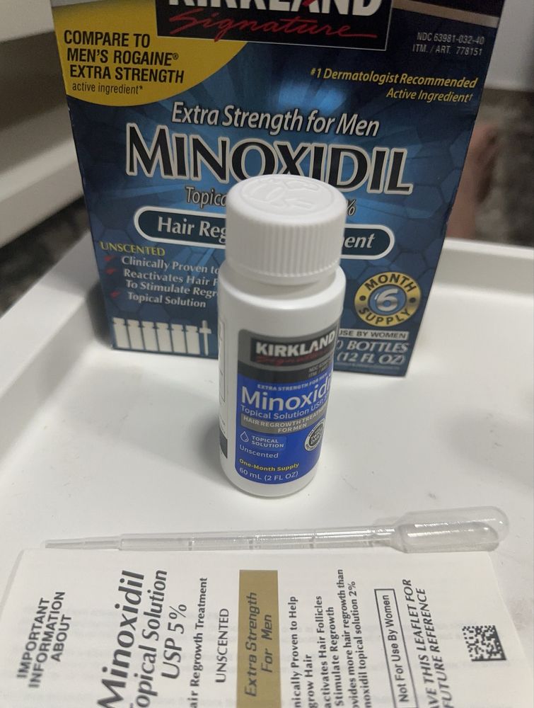 Minoxidil + dermaroller