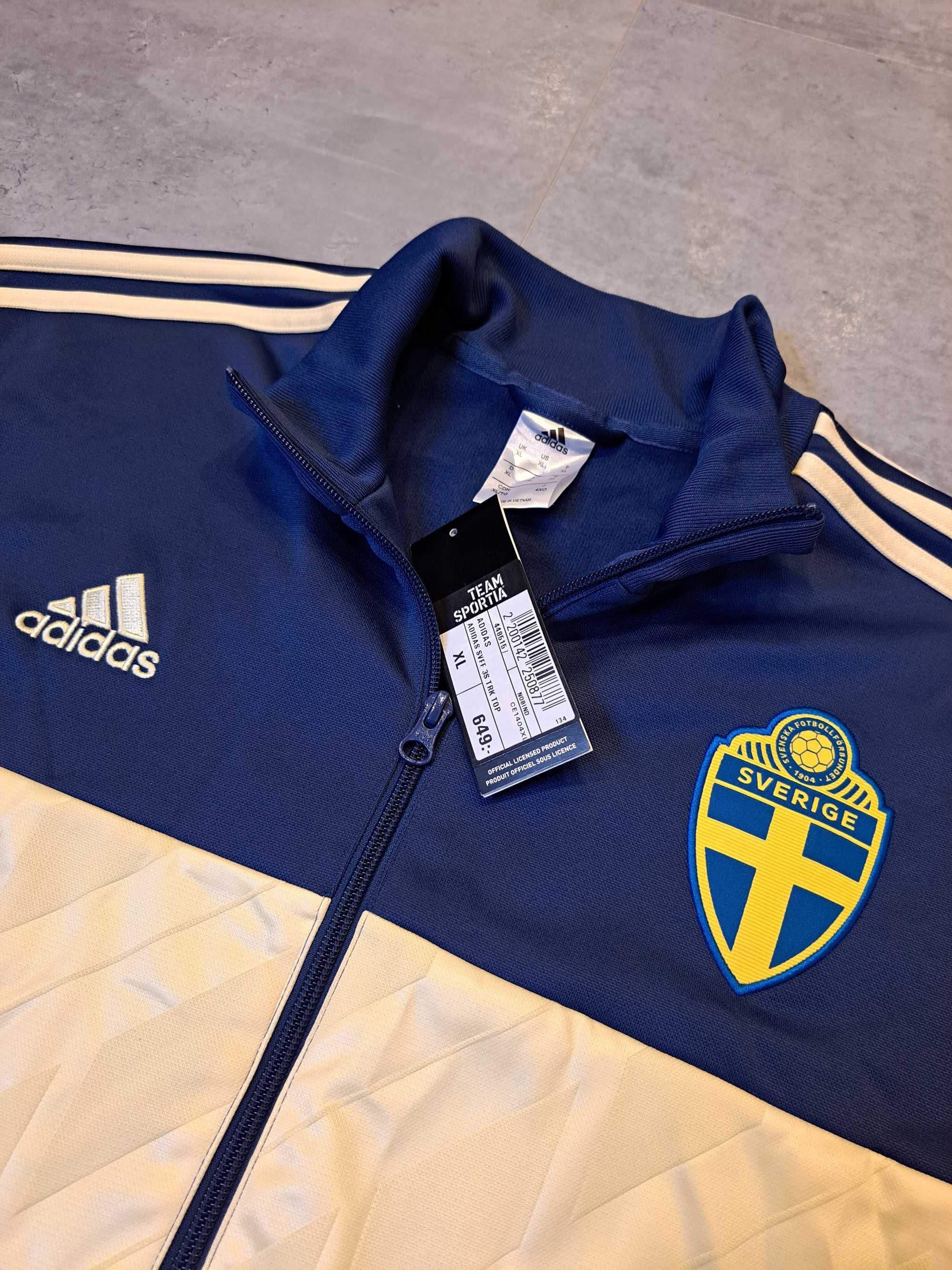 Bluza Piłkarska Adidas Szwecja Reprezentacja Nowa z metkami 2018/2019