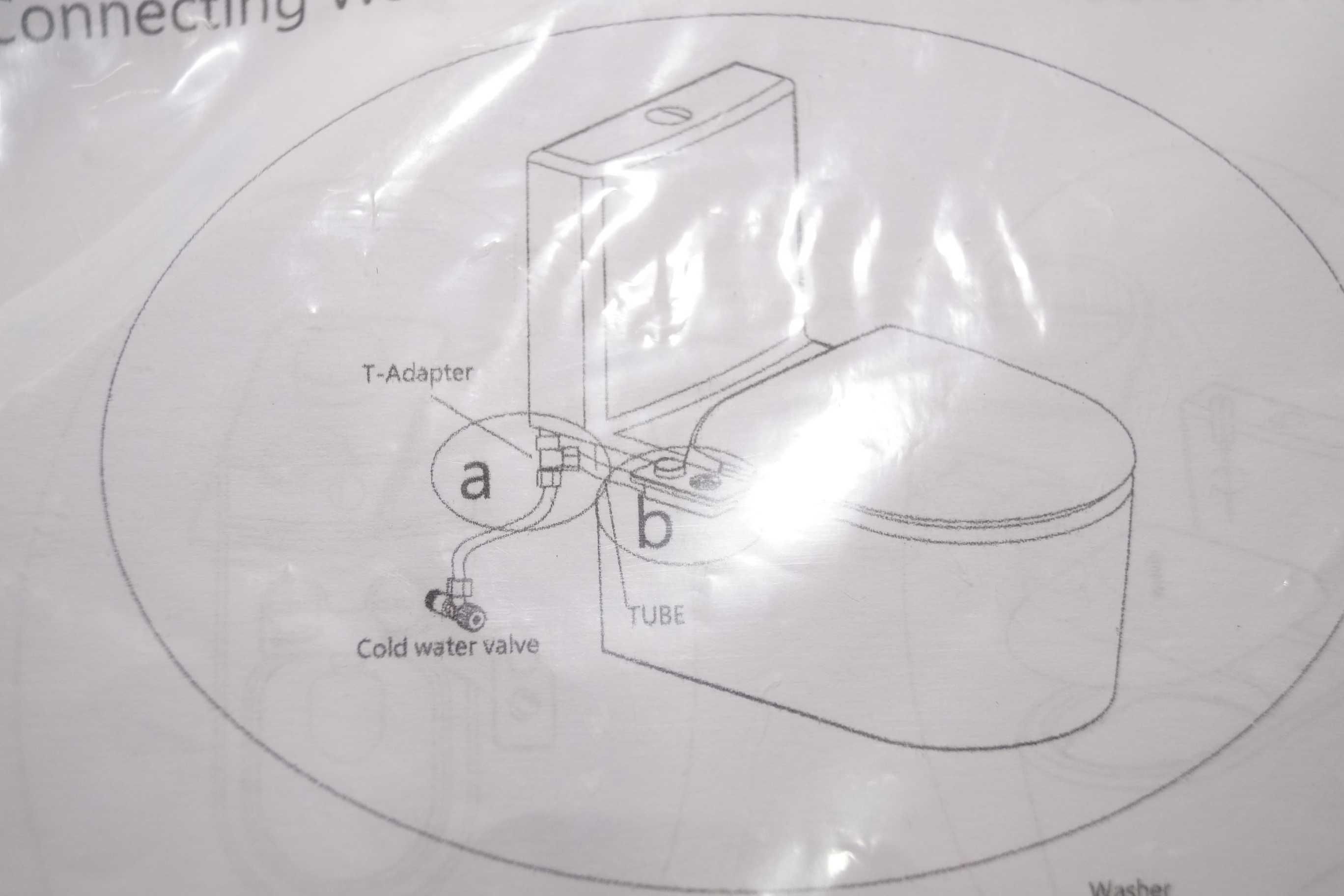 G201 Nakładka bidetowa na sedes wc Bidet ultra cienki