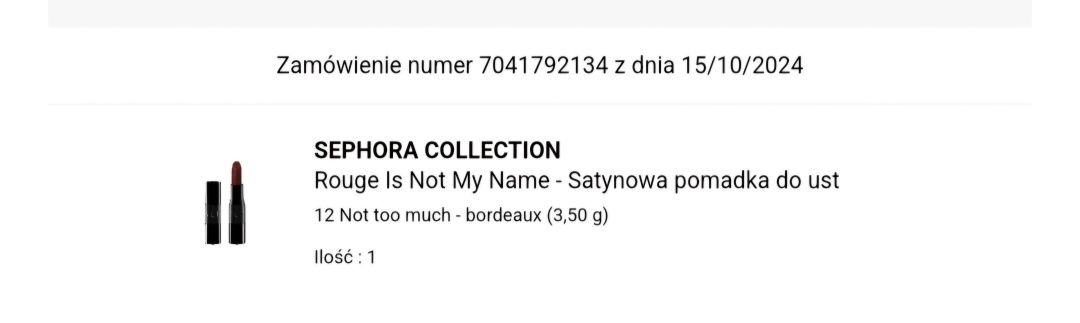 Szminka sephora rouge is not my name 12